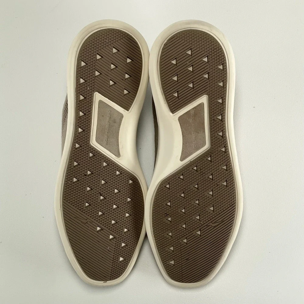 Wolf And Shepherd SupremeKnit Trainers Mens 7 Desert Tan Pull-On Derbys Preppy‎